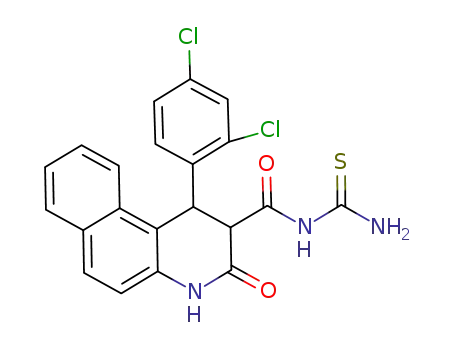 3-(2,4-dichlorophenyl)-2-oxo-1,2,3,4-tetrahydrobenzo[f]quinolin-3-carbonyl thiourea