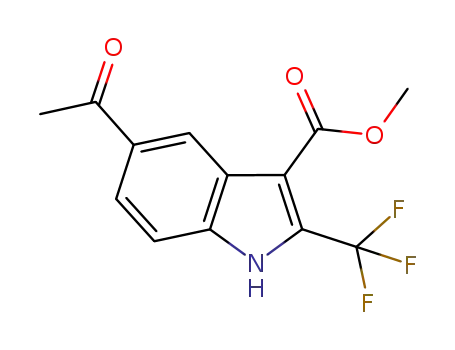 5-acetyl-2-trifluoromethyl-1H-indole-3-carboxylic acid methyl ester