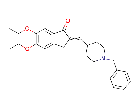 1-benzyl-4-[(5,6-diethoxy-1-indanon)-2-ylidene]methylpiperidine