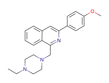 3-(4-methoxyphenyl)-(1-(4-ethylpiperazin-1-yl)methyl)isoquinoline