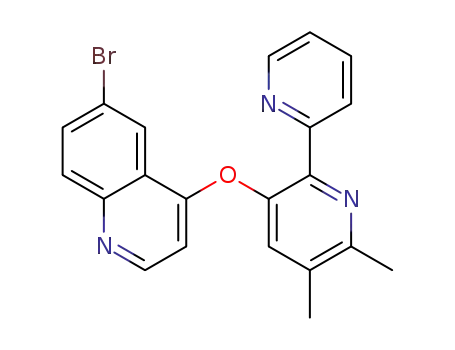 3-(6-bromo-quinolin-4-yloxy)-5,6-dimethyl-[2,2']bipyridine
