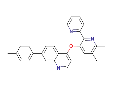 5,6-Dimethyl-3-(7-p-tolyl-quinolin-4-yloxy)-[2,2']bipyridine