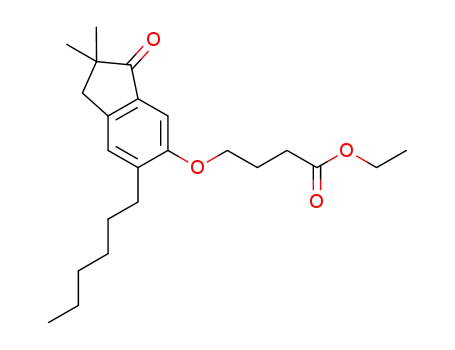 ethyl 4-(6-hexyl-2,2-dimethyl-3-oxoindan-5-yloxy)butyrate