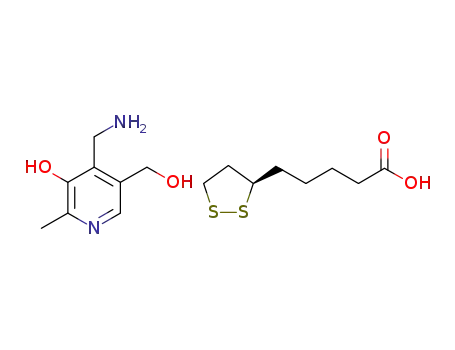 (3-hydroxy-5-(hydroxymethyl)-2-methylpyridin-4-yl)methanaminium (R)-5-( 1,2-dithiolan-3-yl)pentanoate