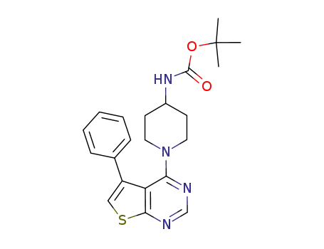 [1-(5-phenyl-thieno[2,3-d]pyrimidin-4-yl)-piperidin-4-yl]-carbamic acid tert-butyl ester