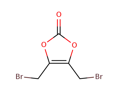Molecular Structure of 62458-19-9 (1,3-Dioxol-2-one, 4,5-bis(bromomethyl)-)