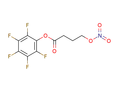 Molecular Structure of 838878-70-9 (Butanoic acid, 4-(nitrooxy)-, pentafluorophenyl ester)