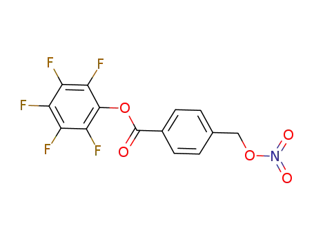 Molecular Structure of 874446-96-5 (Benzoic acid, 4-[(nitrooxy)methyl]-, pentafluorophenyl ester)