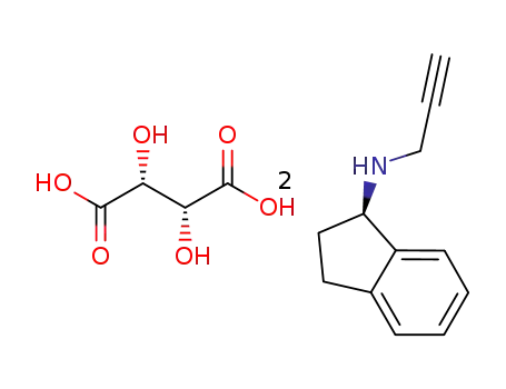 di-(R-(+)-N-propargyl-1-aminoindan) L-tartrate