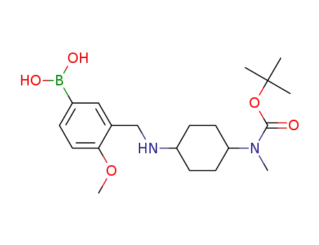 trans-3-{[4-(tert-butoxycarbonyl-methyl-amino)-cyclohexylamino]-methyl}-4-methoxy-benzeneboronic acid