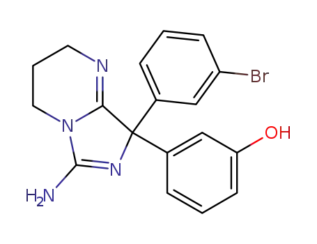 3-[6-amino-8-(3-bromophenyl)-2,3,4,8-tetrahydroimidazo[1,5-a]pyrimidin-8-yl]phenol