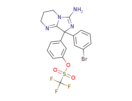 3-[6-amino-8-(3-bromophenyl)-2,3,4,8-tetrahydroimidazo[1,5-a]pyrimidin-8-yl]phenyl trifluoromethanesulfonate