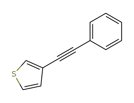 Molecular Structure of 131423-29-5 (Thiophene, 3-(phenylethynyl)-)