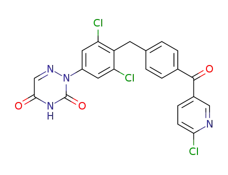2-{4-(4-(6-chloronicotinoyl)benzyl]-3,5-dichlorophenyl}-1,2,4-triazine-3,5(2H,4H)-dione