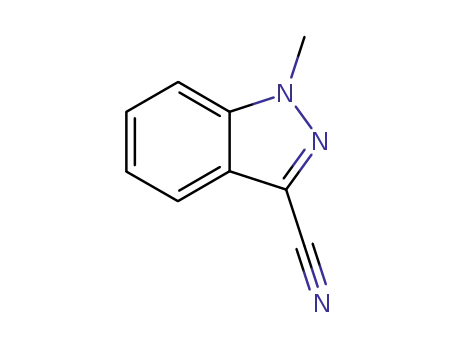 Molecular Structure of 31748-44-4 (1-METHYL-1H-INDAZOLE-3-CARBONITRILE)