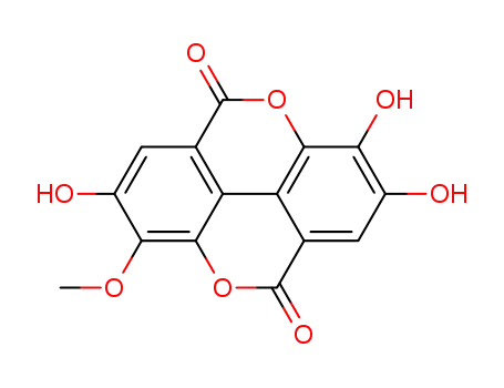 Molecular Structure of 51768-38-8 (3-O-Methylellagic acid)