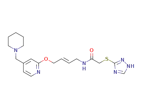 N-[4-(4-Piperidinomethyl-pyridin-2-yloxy)-cis-2-butenyl]-2-(1,2,4-triazol-3-ylthio)acetamide
