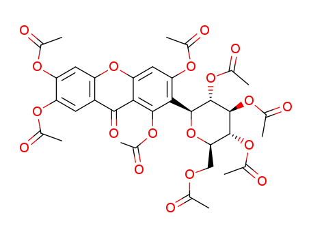 1,3,6,7-tetra-O-acetyl-2-C-(2,3,4,6-tetra-O-acetyl-β-D-glucopyranosyl)xanthone