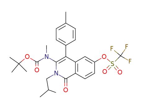 tert-butyl [2-isobutyl-4-(4-methylphenyl)-1-oxo-6-trifluoromethanesulfonyloxy-1,2-dihydro-3-isoquinolinyl]methylcarbamate