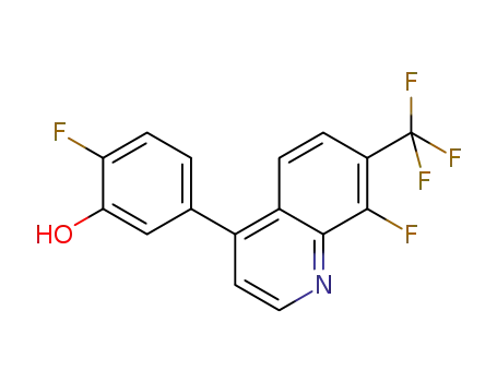 2-fluoro-5-(8-fluoro-7-trifluoromethylquinolin-4-yl)phenol