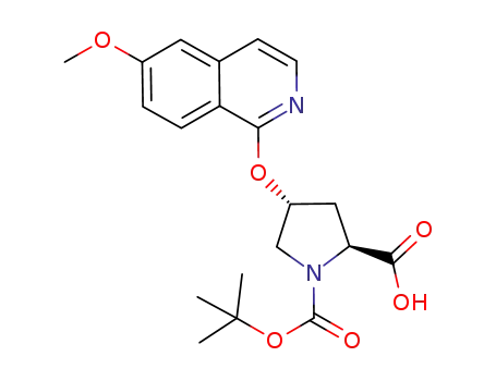 (2S,4R)-1-(tert-butoxycarbonyl)-4-((6-methoxyisoquinolin-1-yl)oxy)pyrrolidine-2-carboxylic acid