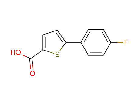 Molecular Structure of 115933-30-7 (5-(4-FLUOROPHENYL)THIOPHENE-2-CARBOXYLI&)
