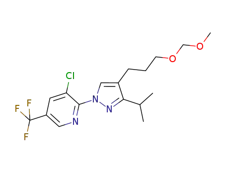Pyridine,
3-chloro-2-[4-[3-(methoxymethoxy)propyl]-3-(1-methylethyl)-1H-pyrazol-
1-yl]-5-(trifluoromethyl)-