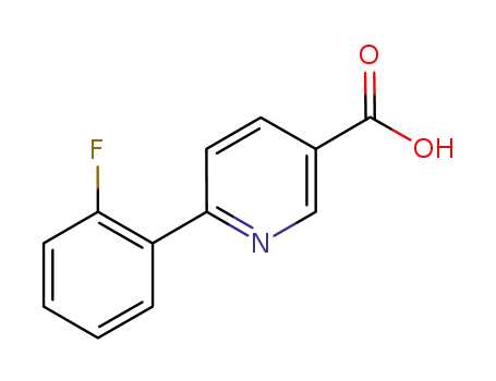 Molecular Structure of 505082-91-7 (6-(2-Fluorophenyl)-nicotinic acid)
