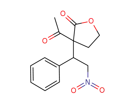 3-acetyl-3-(-2-nitro-1-phenylethyl)dihydrofuran-2(3H)-one
