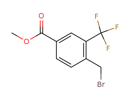 Molecular Structure of 863248-28-6 (Methyl 4-(broMoMethyl)-3-(trifluoroMethyl)benzoate)