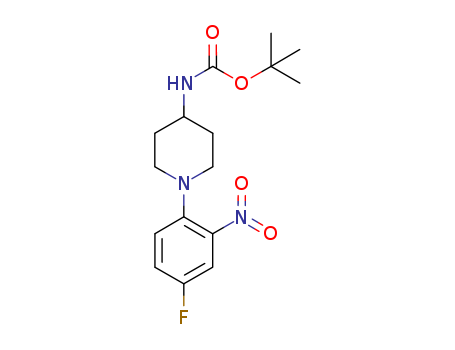 Carbamic acid, [1-(4-fluoro-2-nitrophenyl)-4-piperidinyl]-,
1,1-dimethylethyl ester
