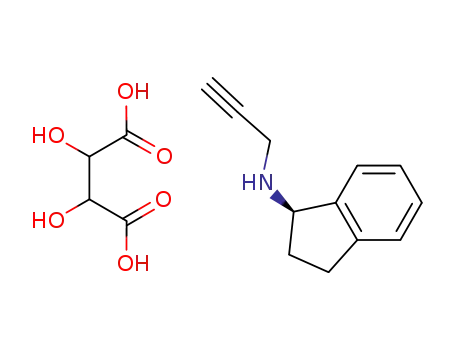 (R-(+)-N-propargyl-1-aminoindan)L-tartarate