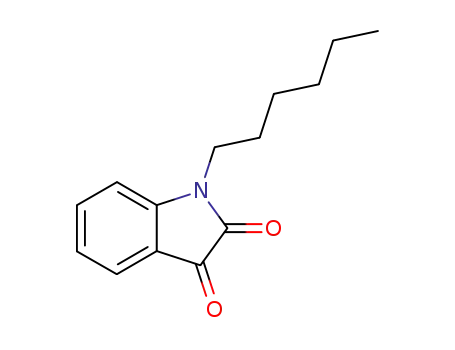 Molecular Structure of 56932-61-7 (1-Hexylindoline-2,3-dione)