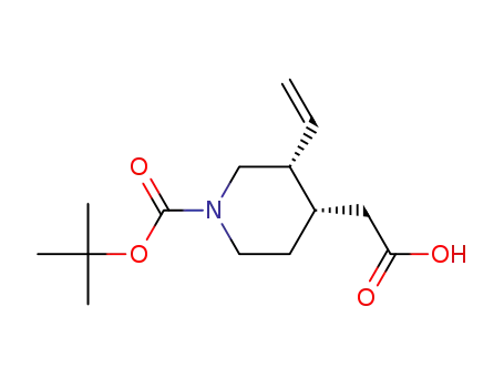[3R,4S]-1-(t-Butyloxycarbonyl)-3-ethenyl-4-piperidine Acetic Acid