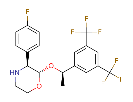 (2S,3S)-2-((R)-1-(3,5-bis(trifluoromethyl)phenyl)ethoxy)-3-(4-fluorophenyl)morpholine