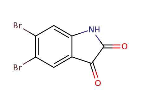 Molecular Structure of 17826-05-0 (5,6-Dibromo-1H-indole-2,3-dione)