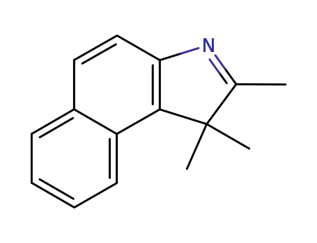 Molecular Structure of 41532-84-7 (1,1,2-Trimethyl-1H-benz[e]indole)