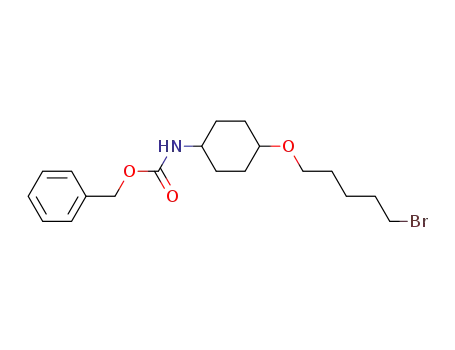 trans-[4-(5-Bromo-pentyloxy)-cyclohexyl]-carbamic acid benzyl ester