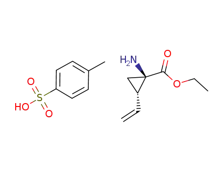 Molecular Structure of 1159609-95-6 ((1R,2S)-1-Amino-2-ethenyl-cyclopropanecarboxylic acid ethyl ester 4-methylbenzenesulfonate)