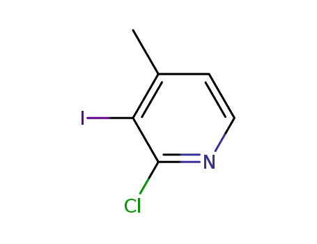 Molecular Structure of 926922-28-3 (2-Chloro-3-iodo-4-methylpyridine)