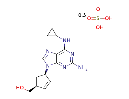 {(1S,4R)-4-[2-amino-6-(cyclopropylamino)-9H-purin-9-yl]cyclopent-2-en-1-yl}methanol sulphate