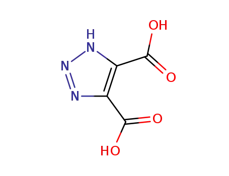 Molecular Structure of 4546-95-6 (1,2,3-TRIAZOLE-4,5-DICARBOXYLIC ACID)