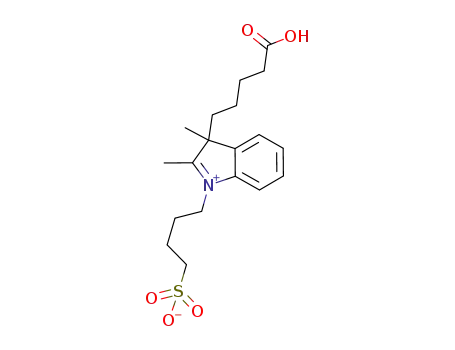 3-(4-carboxybutyl)-2,3-dimethyl-1-(4-sulfonatobutyl)indoleninium