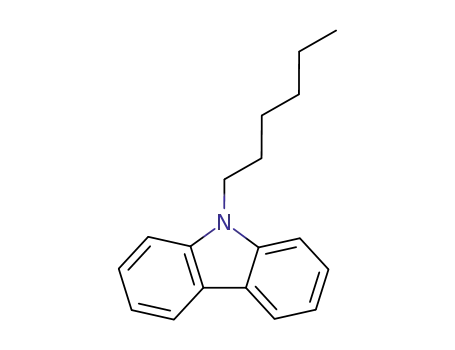 Molecular Structure of 4041-21-8 (9H-Carbazole, 9-hexyl-)
