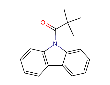 Molecular Structure of 70950-05-9 (9H-Carbazole, 9-(2,2-dimethyl-1-oxopropyl)-)