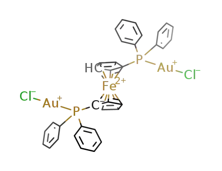 1,1'-bis[chlorogold(I)diphenylphosphino]ferrocene