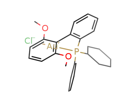 chloro(dicyclohexyl(2',6'-dimethoxy-[1,1'-biphenyl]-2-yl)phosphine)gold(I)