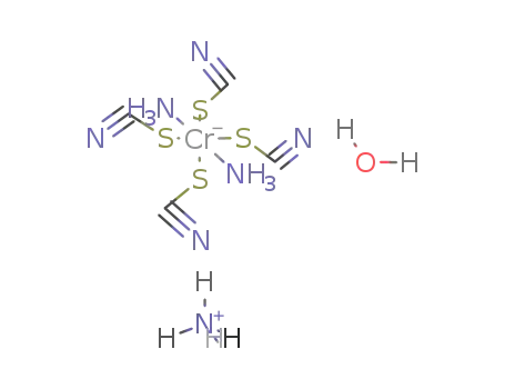 ammonium tetrathiocyanodiamminochromate(III) monohydrate
