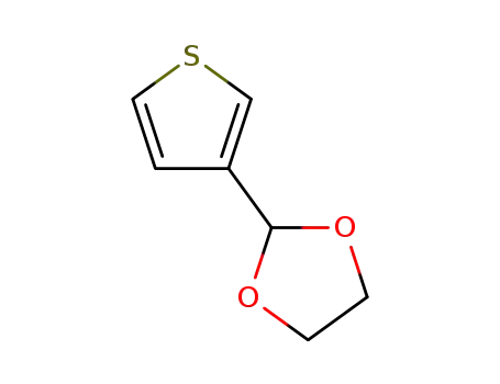 Molecular Structure of 13250-82-3 (3-Thiophenecarboxaldehyde ethylene acetal)