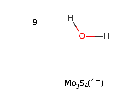 Mo3S4(4+)*9H2O = {Mo3S4(H2O)9}(4+)